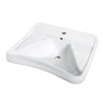 EASY series ergonomic ceramic basin with overflow
