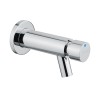 Grifo temporizado colección MINIMAL de pared para lavabo, con pulsador