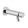 Grifo temporizado prolongado colección MINIMALde pared para lavabo con pulsador