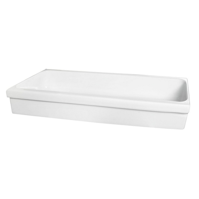 Lavabo a canale serie KIDS in ceramica da cm 120