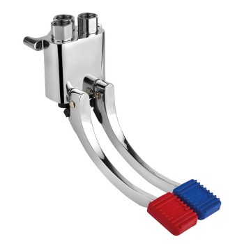 Idral 02068 two-pedal mixer in cast brass
