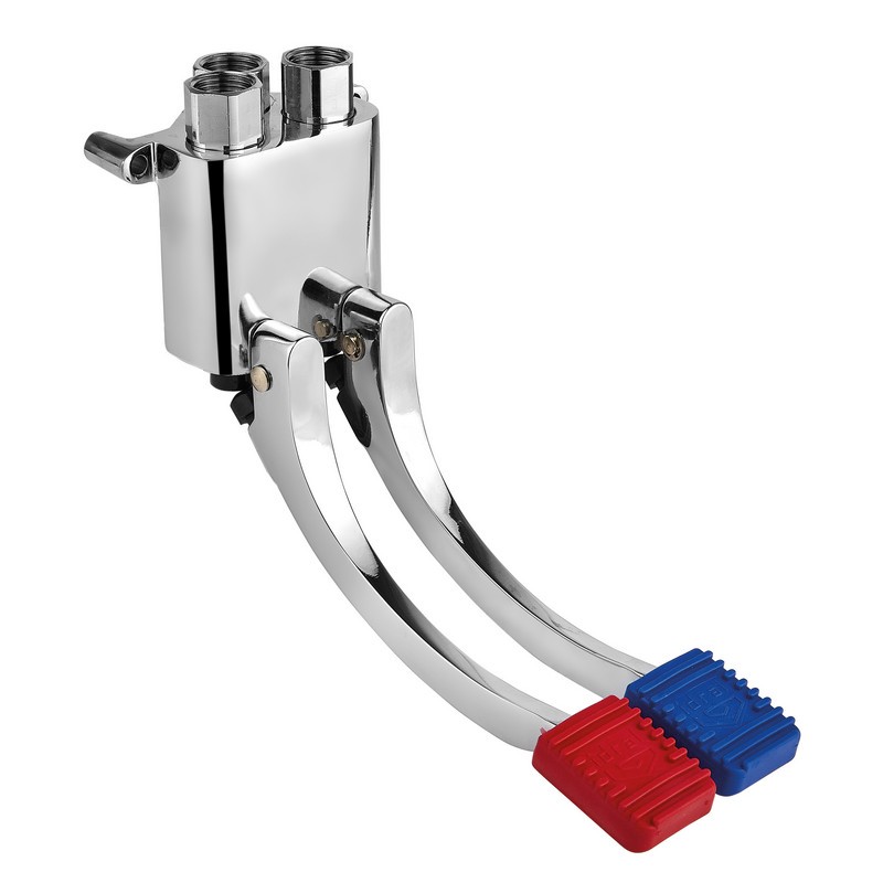 Idral 02068 two-pedal mixer in cast brass Idral 02068 two-pedal mixer in cast brass
