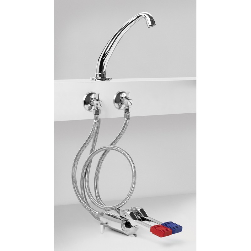 Kit Idral KFL66/25: Foot-operated mixer with spout Kit Idral KFL66/25: Foot-operated mixer with spout