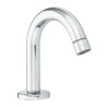 Fixed brass spout with vandal-proof aerator