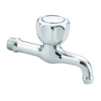Idral chrome-plated wall-mounted extended faucet 0161M12