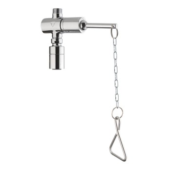 Timed shower tap with chain and overhead shower - Idral