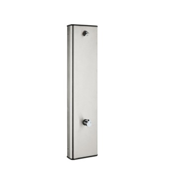 Stainless steel shower panel 908 with thermostatic mixer Idral