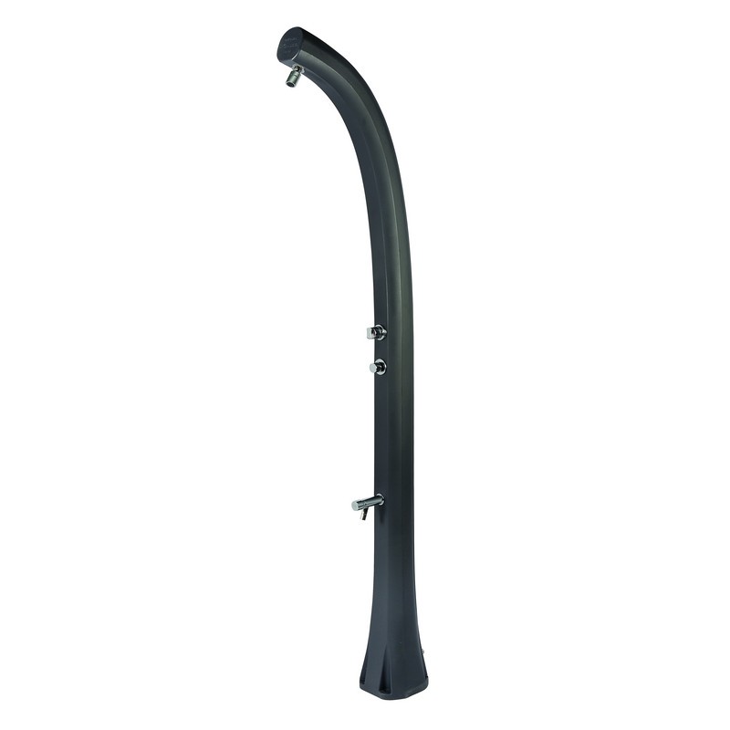 Black solar shower column with manual footwash - Idral 09261 Black solar shower column with manual footwash - Idral 09261