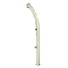 Aluminium shower column with foot basin and solar heating