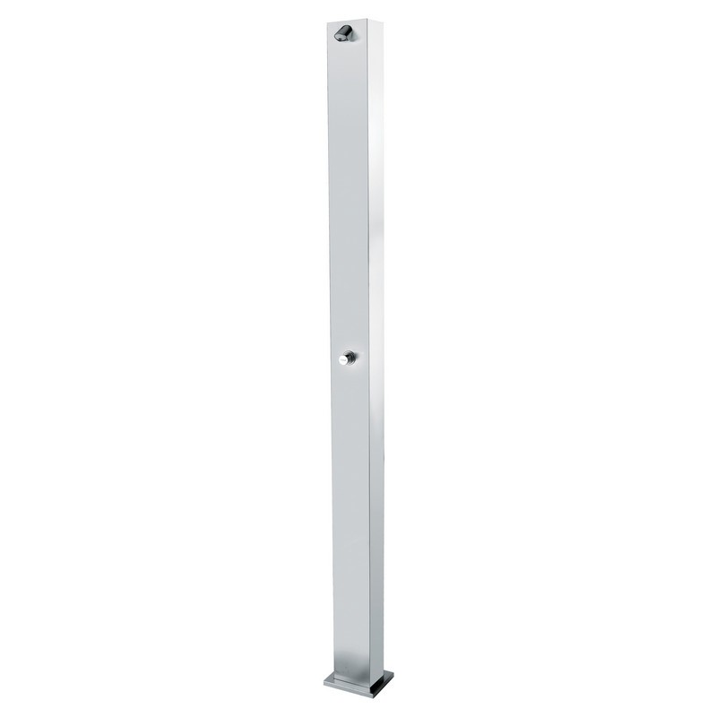 Colonna doccia da esterno inox 316 con miscelatore - Idral Colonna doccia da esterno inox 316 con miscelatore - Idral
