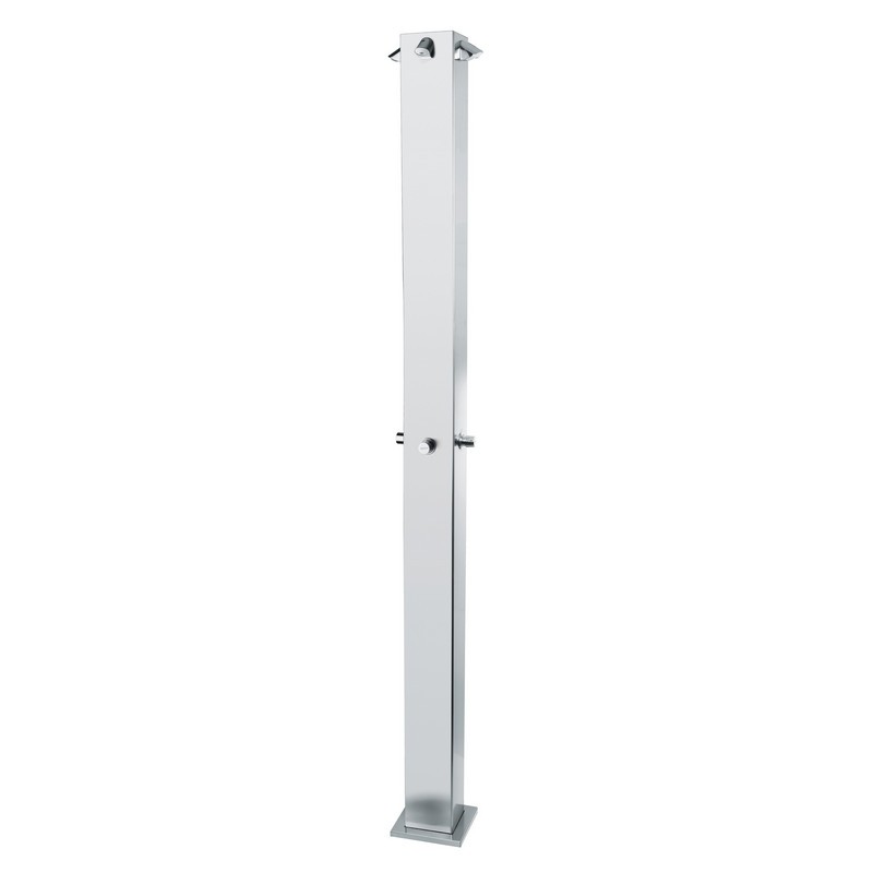 Stainless steel outdoor shower column 4 timer-controlled positions Stainless steel outdoor shower column 4 timer-controlled positions