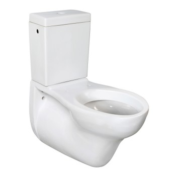 Wall-hung monobloc WC EASY ceramic series cm 75