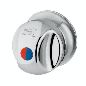 Colonne de douche en acier inox avec lave-pieds. Mitigeur monocommande pour douche et robinet lave-pieds à fermeture manuelle