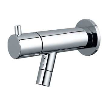 Stainless steel outdoor shower column with footwash | Idral