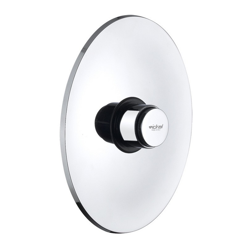 Grifo temporizado colección MODERN, fijación empotrada para inodoro 1" o 3/4", con pulsador