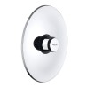 Grifo temporizado colección MODERN, fijación empotrada para inodoro 1" o 3/4", con pulsador