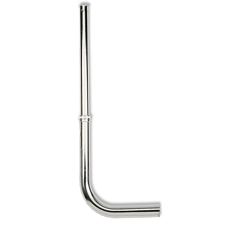 Chromed wall mounted drain pipe for flushometer 08060/1-34