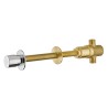 Grifo temporizado colección OLTREMURO para lavabo con pulsador. Para paredes de 200 mm de espesor (máx)