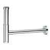 Telescopic chromed luxury siphon 1”1/4 with extended 150 mm nut for basin