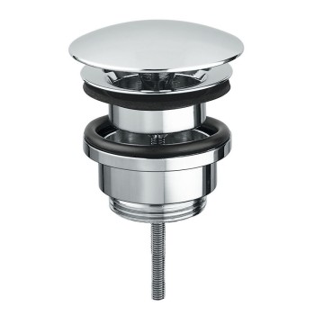 Universal drain 1"1/4 chrome with snap fastener - Idral