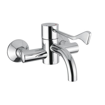 Wall-mounted progressive thermostatic mixer with clinical lever - Idral