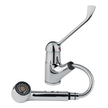 Idral kitchen mixer with pull-out spray and clinical lever