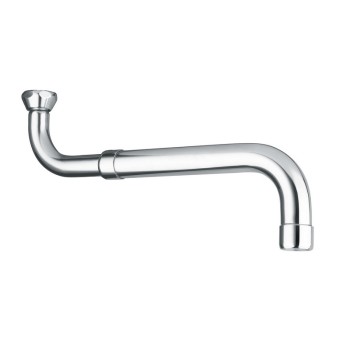 Telescopic swivel spout 200-300 mm brass - Idral