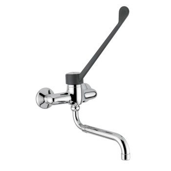 Wall-mounted single-lever mixer with swivel spout Idral 09488