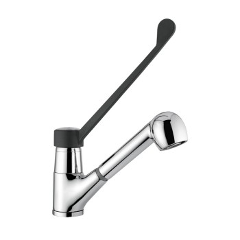 Single lever mixer with pull-out spray Idral 09497