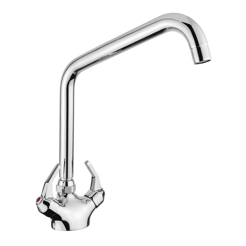 Kit including high flow single hole mixer art. 09442/LDC and swivel spout art. 09500-240