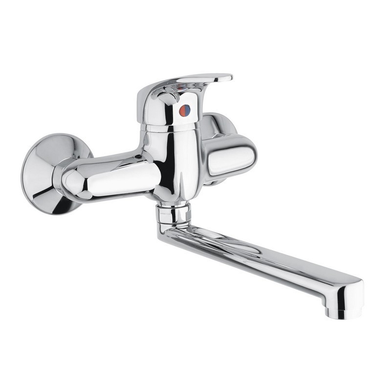 Miscelatore monocomando per lavello a parete