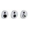Kit combinable a pared para lavabo multi-funcional, equipado con erogador de agua, dosificador de jabón y secamanos  con sensore