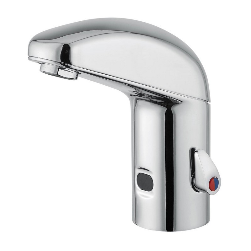 ONE series electronic basin mixer with infrared sensor. 230V mains supply
