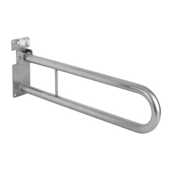 Brushed stainless steel tilting support bar Idral 12005IS-80