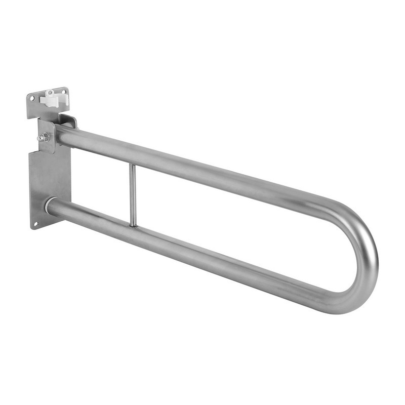 Brushed stainless steel tilting support bar Idral 12005IS-80 Brushed stainless steel tilting support bar Idral 12005IS-80