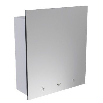Kit multi-función de pared en CONTRACHAPADO LAMINADO, equipado con erogador de agua, dosificador  de jabón y secamanos, sensores