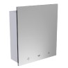 Multi-funktionelles System, wandmontiert, 4ALL Serie, aus mehrschichtigem Laminat, mit Armatur, Seifenspender und Händetrockner 