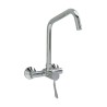 Wall-mounted thermostatic progressive mixer for basin with clinical lever