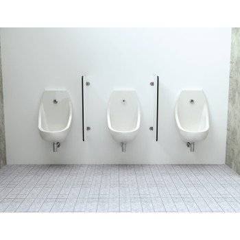Dividing wall for urinals made of stratified laminate (HPL)