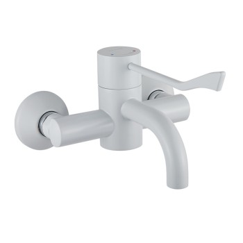 900 series thermostatic progressive wall-mounted basin mixer with clinical lever