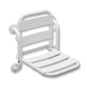 EASY folding shower seat with backrest Idral - Mod. 12008V