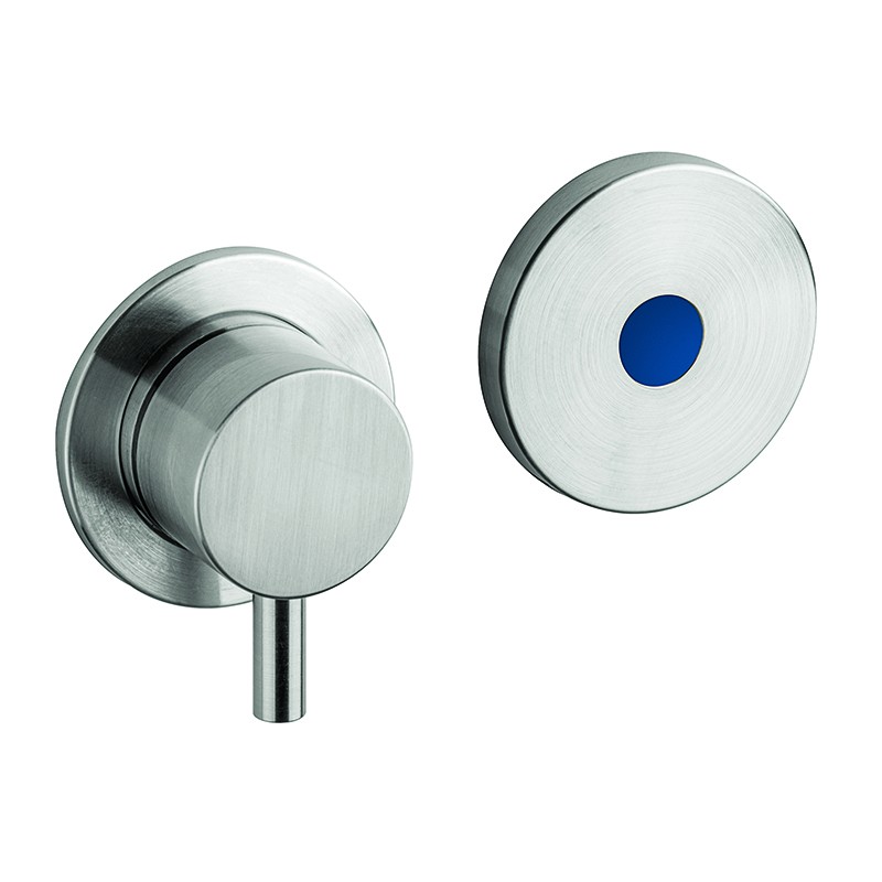 AISI 316L concealed wall mounted electronic mixer for shower, powered by mains 230V