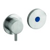 Mezclador electrónico en acero inox AISI 316L para ducha empotrado mural y alimentación 230V