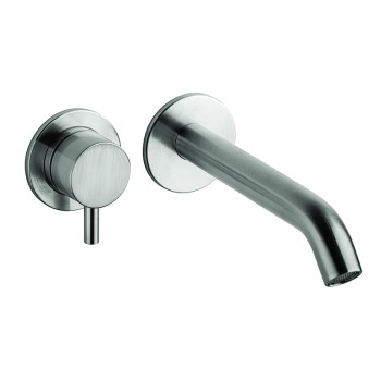 AISI 316L concealed wall mounted basin mixer with spout