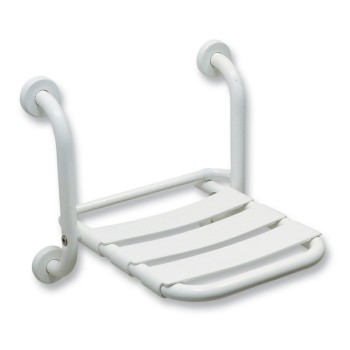 Folding shower seat EASY series without backrest, wall mounting, painted