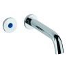 Concealed wall mounted electronic tap for basin with spout, powered by mains 230V