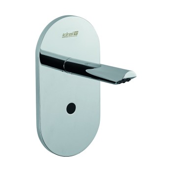 700 series concealed wall mounted electronic basin tap with infrared sensor and spout, 230V mains supply