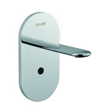 700 series concealed wall mounted electronic basin tap with infrared sensor and spout, 230V mains supply