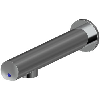 Concealed wall mounted electronic tap for basin, powered by mains 230V