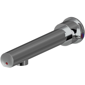 Concealed wall mounted electronic mixer for basin, powered by mains 230V